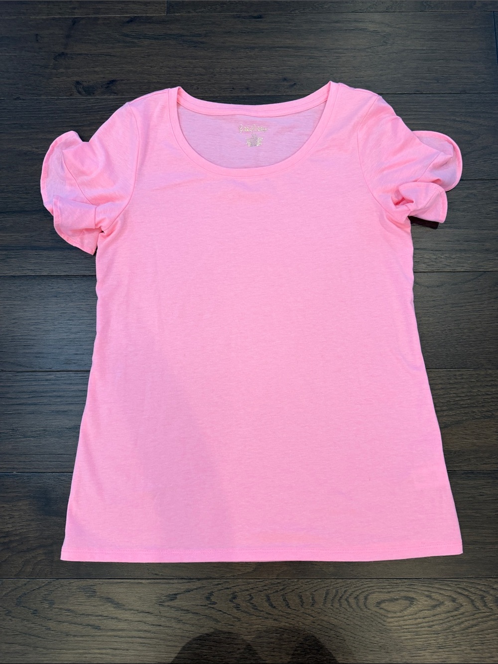 Lilly Pulitzer Women’s Puff Sleeve Tee - Neon Pink Size XS - C67-011